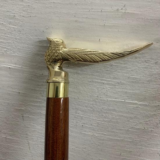 Lott på 10 Vintage Look Spaserstokk i tre Messing Ulik type Messing Håndtak Knott Gaveelement Nyttig trestokk for unisex