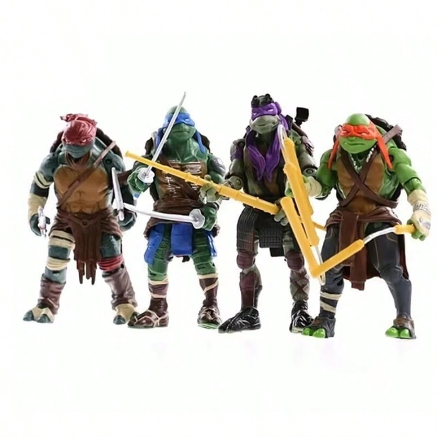 Teenage Mutant Ninja Turtles Collectible Figure Set Series Movie Edition Articulated Action Figures