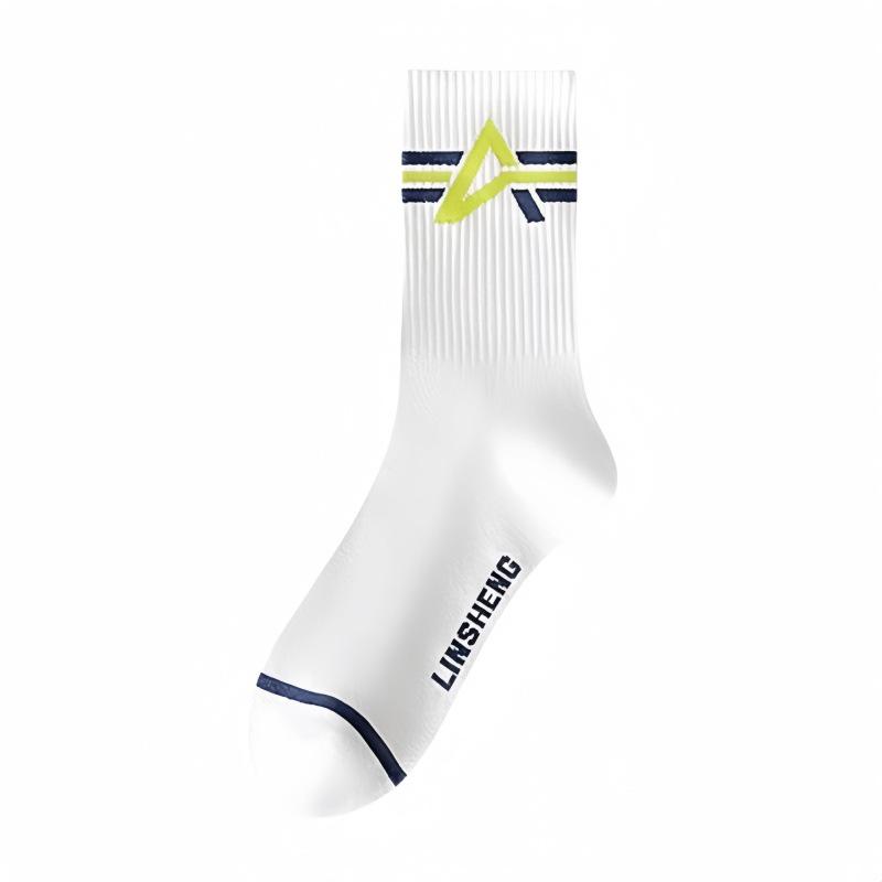 2024 Herren Kniehohe Geruchshemmende Baumwoll-Basketballsocken - Weiß, Teenager-Stil