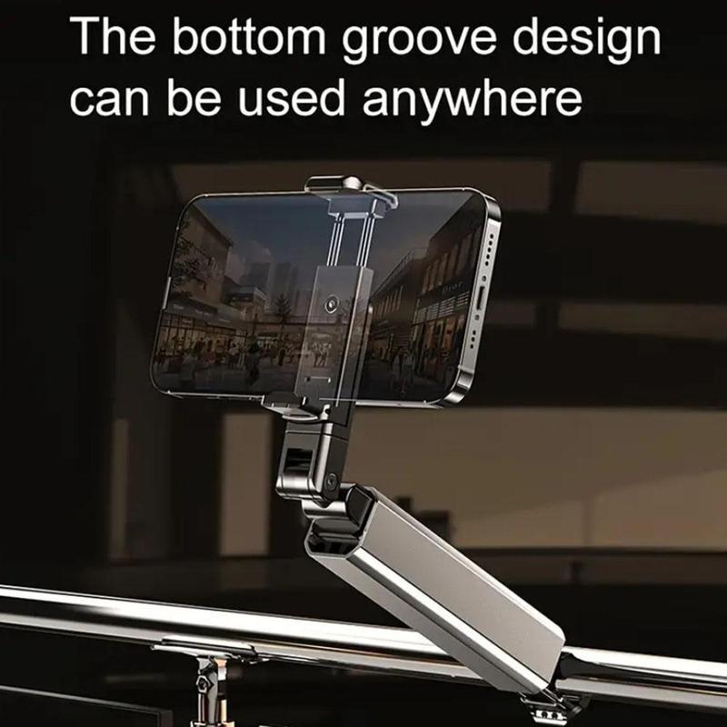 Flugzeug-Handyhalter, Tragbarer Reisehalter Schreibtisch mit Multidirektionaler 360-Grad-Drehung, Zugreisezubehör