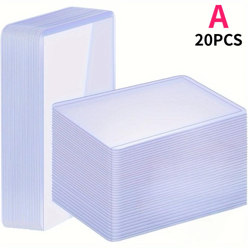 

20/40/100pcs PVC Card Sleeves 7.62x10.16 Cm Hard Plastic Protective Cases Card Holder for Gaming Sports Baseball Trading Cards