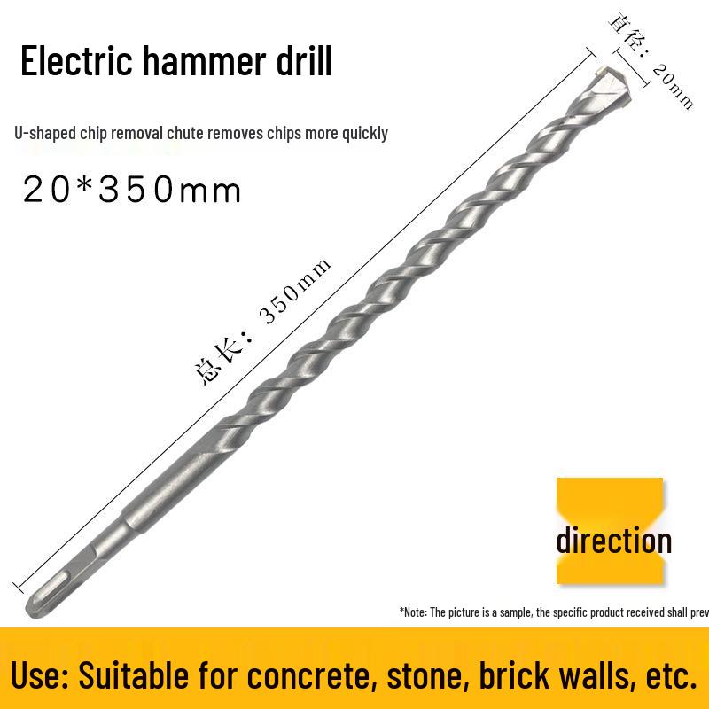 Round & Square Shank Concrete Hammer Drill Bit for Wall Drilling