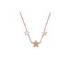 Gypsophila Romantic Star Set with Diamonds 925 Silver Necklace for Women Rose Gold F Original Bag