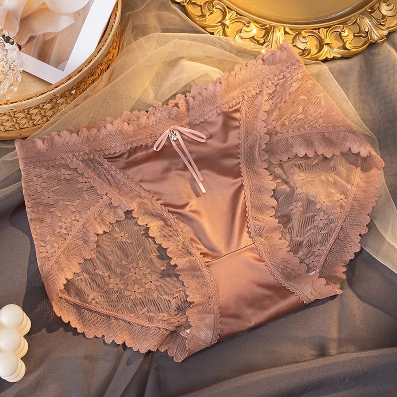 

Кружевное женское нижнее белье средней посадки, дышащее и приятное к коже сексуальное нижнее белье XL