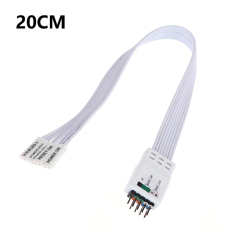 

20/30/50Cm Motherboard Front Panel Cable Universal 9Pin F-Panel Adapter With Labeled Connectors For Pc Case Diy Modding 20cm