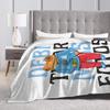 DTMF Frog Puerto Rico Knitted Blanket Bad Bunny Wool Throw Blanket Summer Air Conditioning Lightweight Bedspreads,
