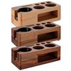 Espresso Tamper Station Wooden Espresso Storage Coffee Organizer tampering Station For 51-58mm Tamper/ Dispenser/ Portion Bag