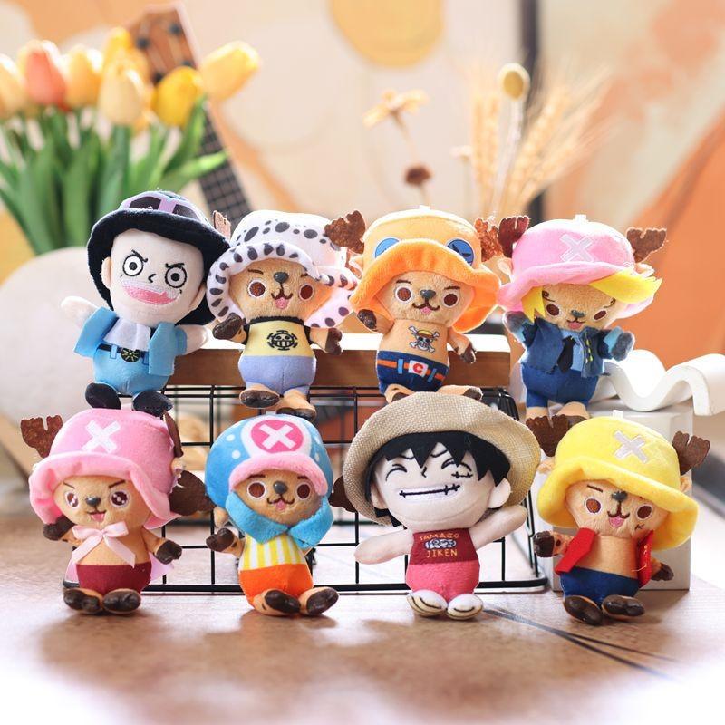 Anime One Piece Toy Keychain Cute Chopper Luffy Figure Collectible Teens For