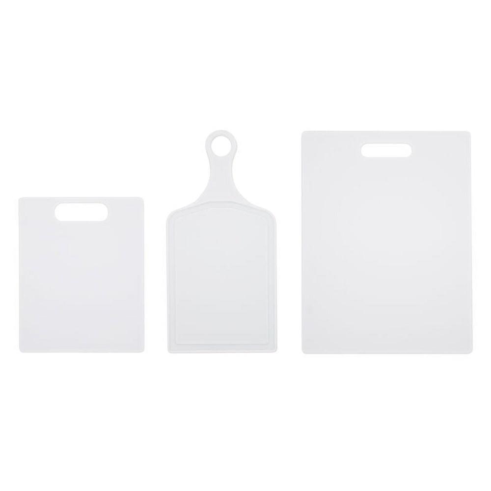 

3 Piece Kitchen Cutting Board Set Reversible Polypropylene Easy Clean Dishwasher Safe Odor Resistant Non Porous Gentle on Knives United States