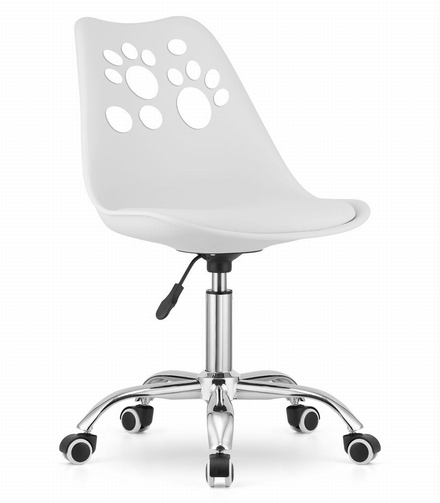 PRINT swivel chair - white