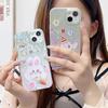 Etui silikonowe Laser Elephant Bunny do Xiaomi Redmi Note 12 11 Samsung A54 A24 A14 Oppo A78 A58 A38 Tecno Spark 10 Funda malowane etui miękkie etui TPU