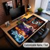 Music Guitar Theme Custom Mouse Pad Personalized With Name Text Customized Desk Mat For Office Home Decor