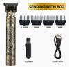 Vintage T9 Electric Hair Clipper Professional Men's Rechargeable Barber Trimmer for Men Dragon Buddha Design