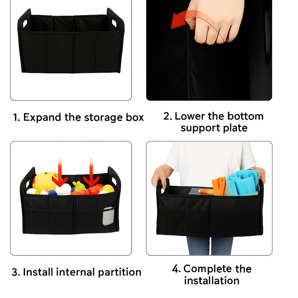 Multifunction Car Trunk Organizer Oxford Cloth Shoes Storage Box Car Trunk Storage Bag Trucks