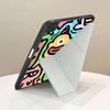 Custodia Cover Colorata con Portapenne Graffiti per Tablet iPad Mini 6 7 Pro 2025 Pro 11a 10a 9a 8a 7a 12.9 pollici Air 4 5 M3 M2 1 2 M4