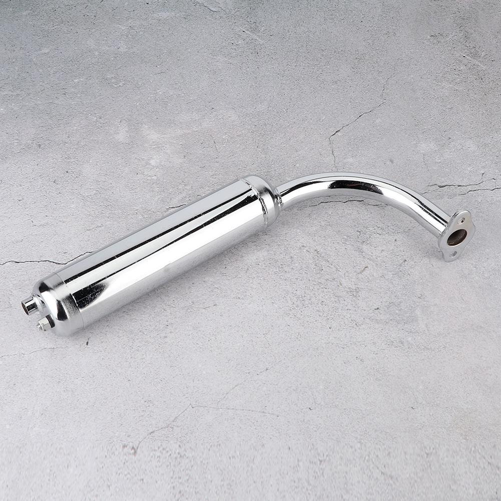 Marmitta Universale Tubo di Scarico per Motore Bicicletta Elettrica 80cc 60cc 49cc 50cc