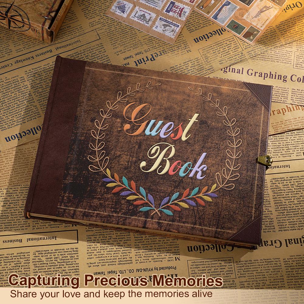 DIY Handmade Photo Album Scrapbook Kit Guest Book Retro Kraft Album Travel Diary Journal Album Anniversary Wedding Memory Book