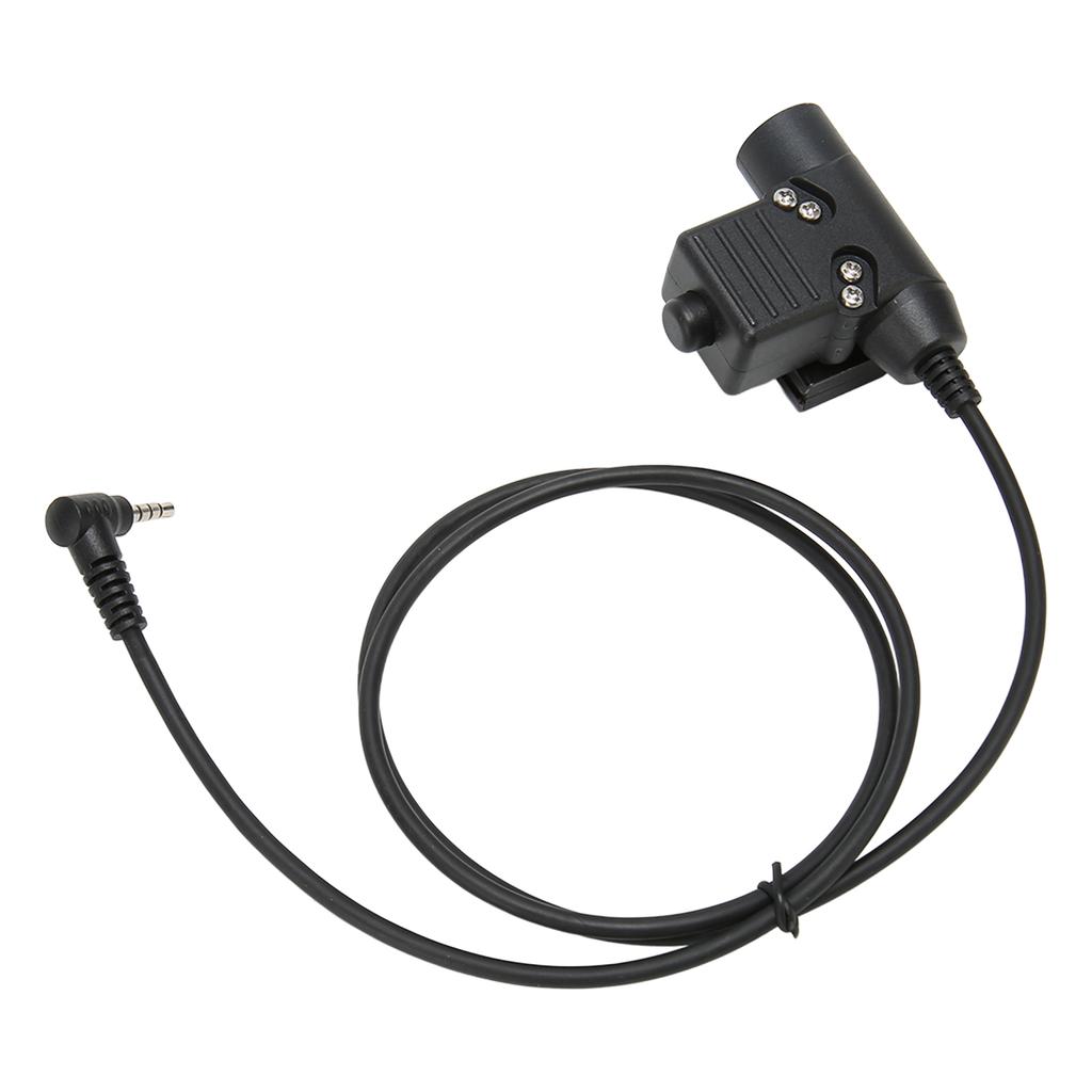 PPT Push to Talk Adapter 3.5mm 1Pin Back Clip 2 Way Radio Adapter for Retevis RT40 RB15 RB615
