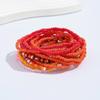 Bohemian Rice Beaded Bracelet Set, Stylish Dopamine Stacked Bracelet
