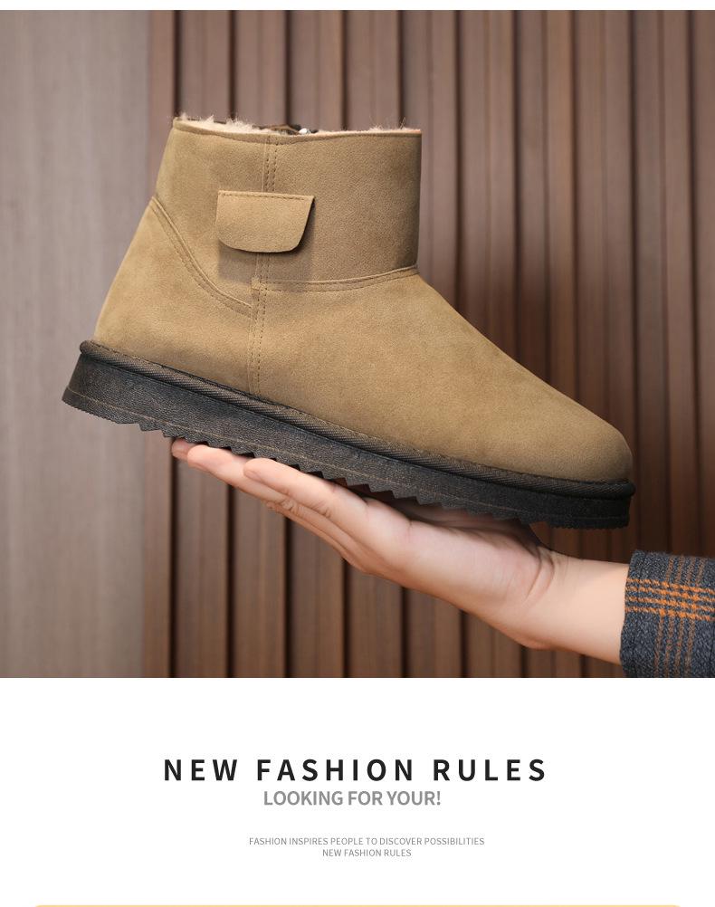 2025 Autumn/Winter Superfiber Plus Velvet Unisex High-top Warm Snow Boots