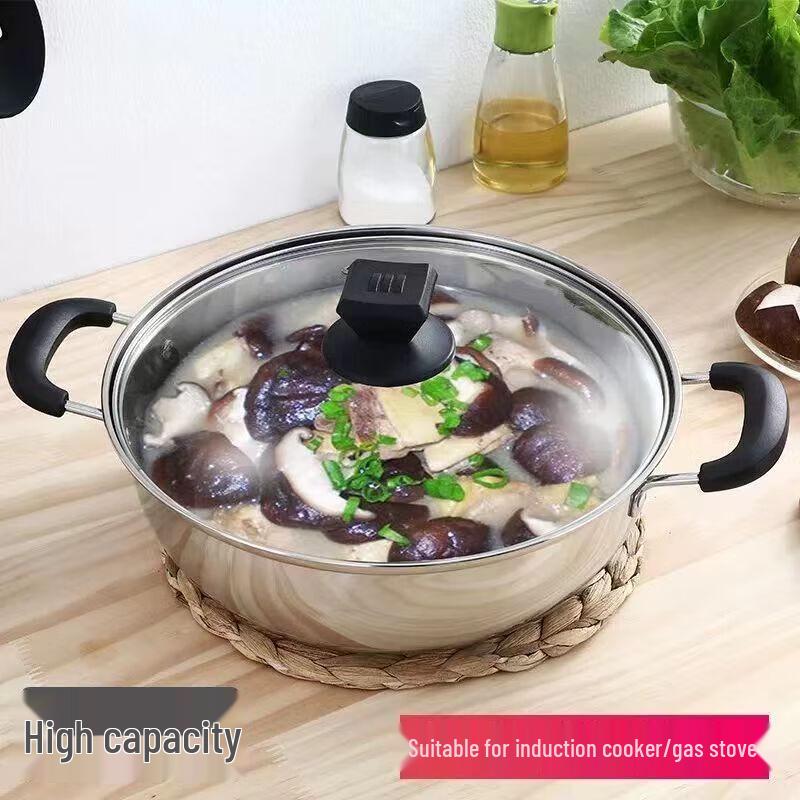 Горячий котел Sikai Zhuo из нержавеющей стали с двумя ручками 28cm