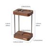 watchget Grinder Storage Stand - Premium Wood & Stainless Steel, Fits C40 Hand Coffee Grinder, Sturdy, Space-Saving Organizer, C40 Compatible