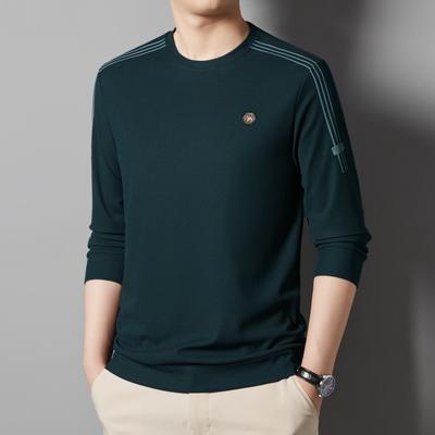 Herren Sweatshirt Herbst Neu Rundhals Pullover T-Shirt Herrenmode Vielseitig Lässig Unterziehshirt