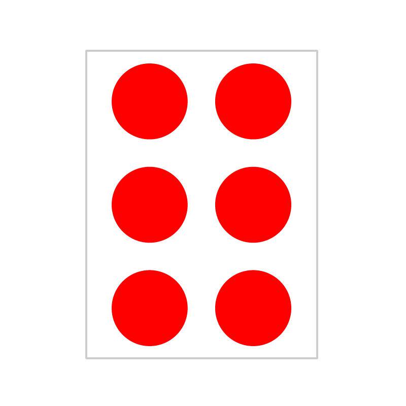 10 Colors Mixed Polka Dot Round Label Stickers: Small & Large, Red, Yellow, Blue, Green, Pink, White, Black, Orange