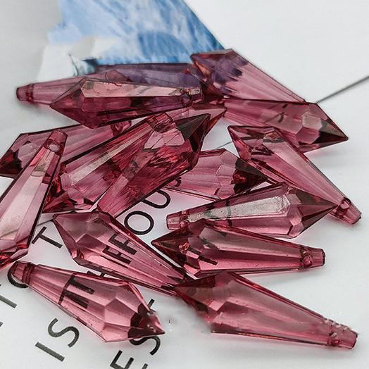Fashion DIY Colorful Stone 11*33mm 16*50mmJewelry Drop Tip Ice Beads Hanging Beads Acrylic Stone Pendant for Prom Dress