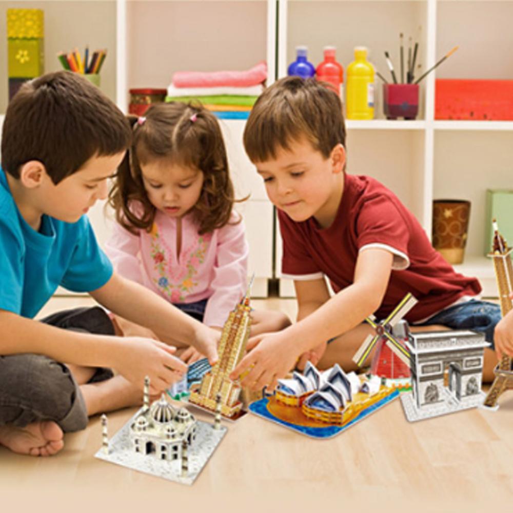 3D Puzzle Holländische Windmühle Papiermodell DIY Handgemachtes Kreatives Puzzle Geschenk Kinder Pädagogisches Spielzeug Heißes Mini-Weltgebäude T3