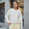 Women's Floral Print Loose Round Neck Hoodie - 2025 Autumn/Winter European & American Style