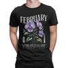 Birthflowers February Violet Birthflower Men's T Shirts  Amazing Tee Shirt Short Sleeve Crewneck T-Shirts Cotton Printed Clothes