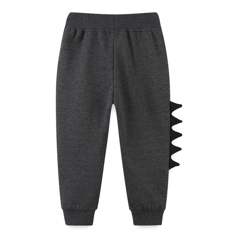 Autumn New Boys' Cartoon Embroidered Cotton Sweatshirt and Sweatpants Set