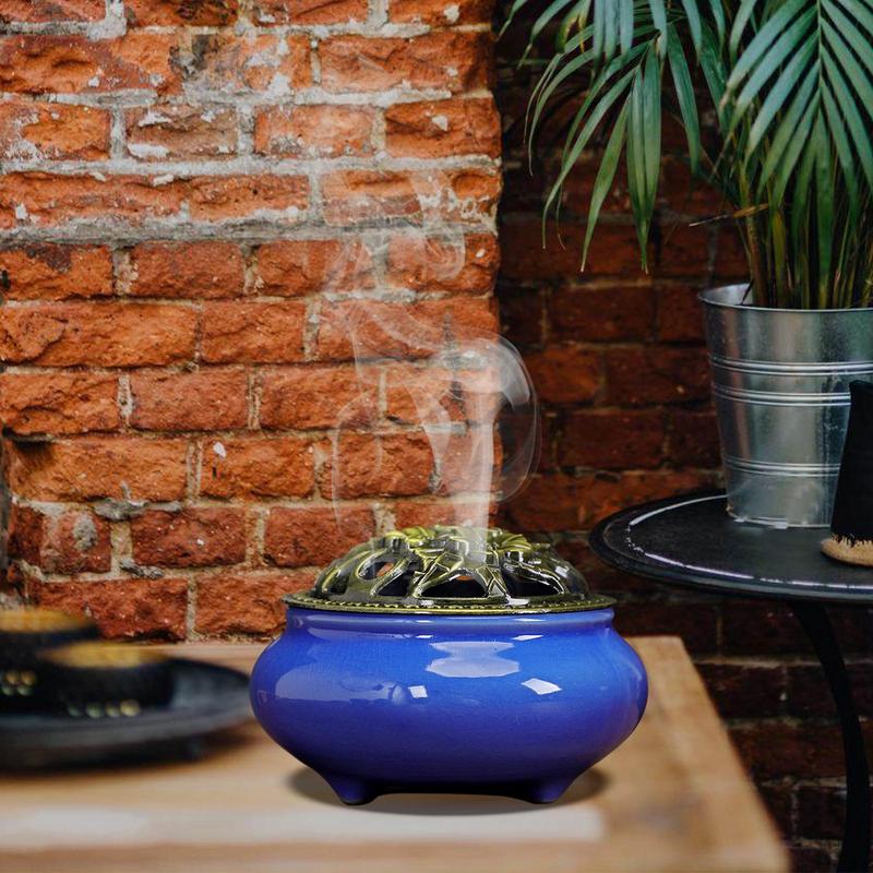 Incense Holders Ceramic Stick Incense Burner Holder Burning Meditation Disc Censer Zen Aesthetic Home Decor For Indoor Cones