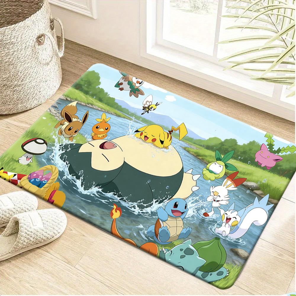 Pokemon Mewtwo Galaxy Print Non-Slip Doormat for Home Decor 40cm x 60cm