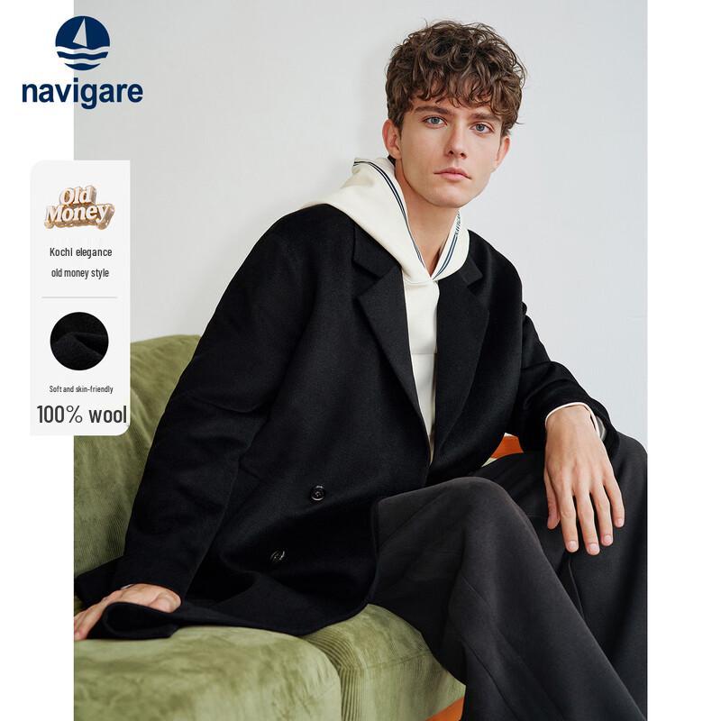 

Navigare Men s 2025 Autumn/Winter All Wool Long Overcoat M