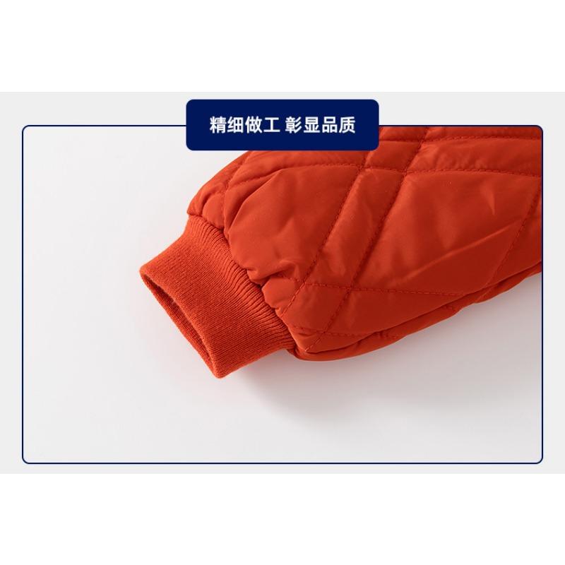 Warmer Winter Casual Unifarbener Gepolsterter Jungenmantel Kinder Outdoor Warme Baumwolljacke