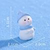 6Pcs Christmas Mini Snowman Ornaments Hand-painted Cute Xmas Hanging Decor for Tree Home Holiday Party Gift