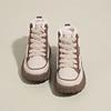 Fashion Women Ankle Flats Platform Sneakers Winter 2025 Trend Lace Up Short Plush Warm Women Shoes Comfort Casual Outdoor Non Slip Boots