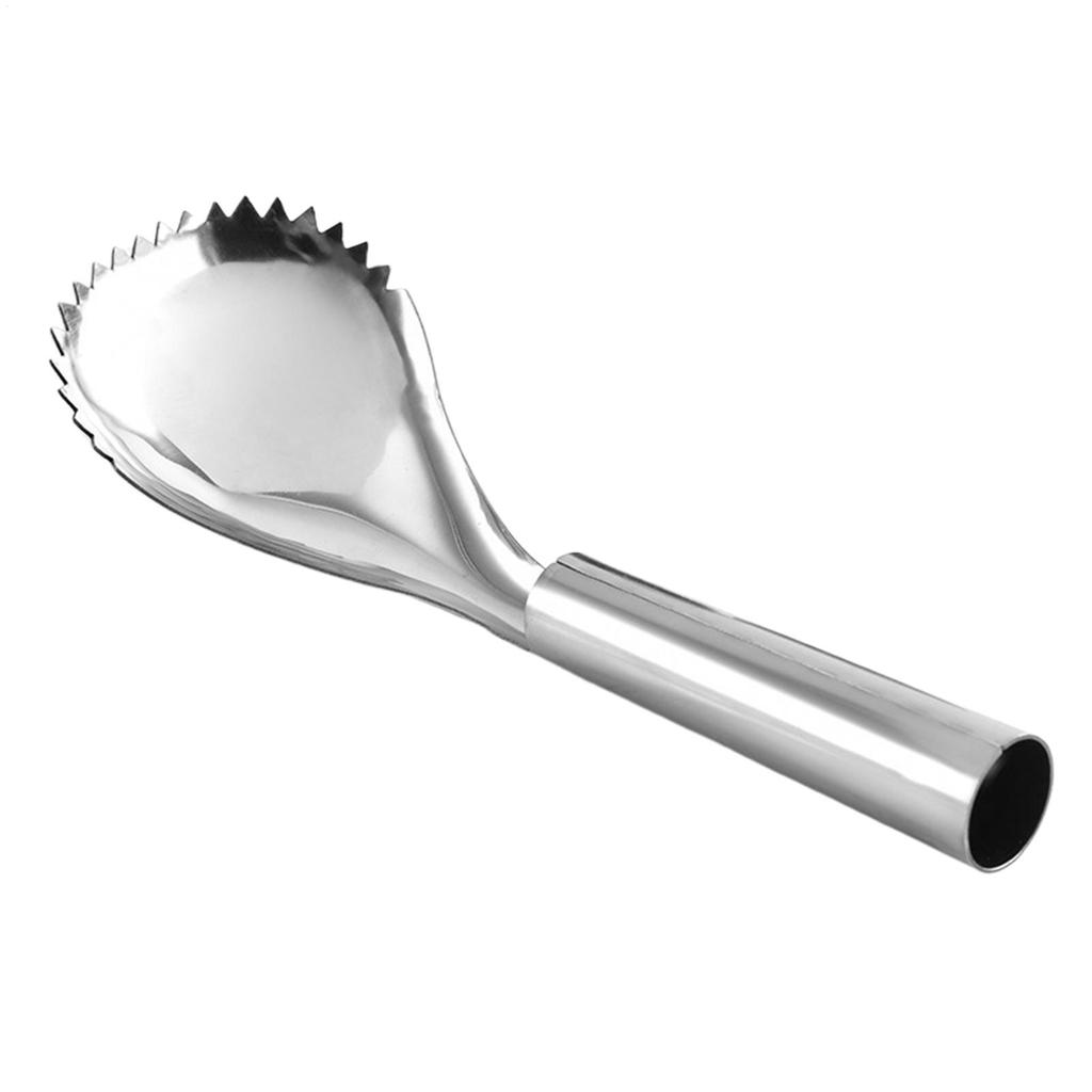 Strumento Rimuovi Semi di Zucca Acciaio Inossidabile Manuale Cucchiaio Dentato Cucchiaio da Intaglio Taglierina per Frutta Verdura Zucca Verdura