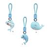 Charming Leather Dolphin Keychain with Whimsical Design Elegant Key Chain Charm for Everyday Use and Special Occasions