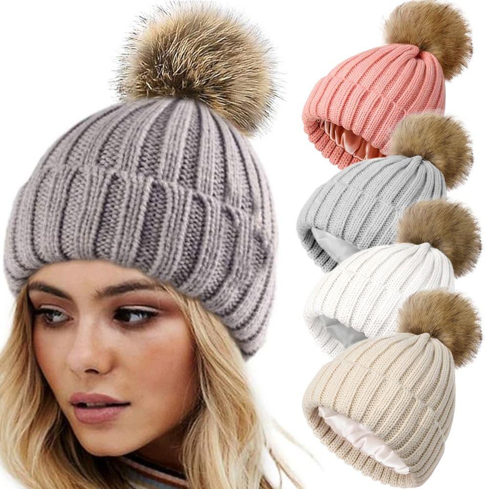Soft Winter Beanie Hat Keep Warm Warm Knit Hats Fashion Snow Ski Caps  for Men Women