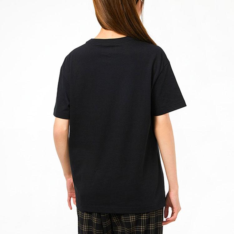 Nike Round Neck Leopard Print Casual Sport Short Sleeve T-Shirt Women Tops Black DD1486-010