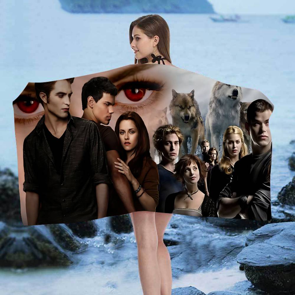 Movie Twilight Big Microfiber Beach Towels Quick Dry Towel Sand Beach Towels Pool Towel for Travel Swim Pool Yoga