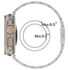 Magnetyczny Pasek ze Stopu z Paskiem ze Skóry Silikonowej dla Apple Watch Seria 12 11 10 SE1 2 3 /Ultra4 3 2 1 38/41/42/46/49 mm