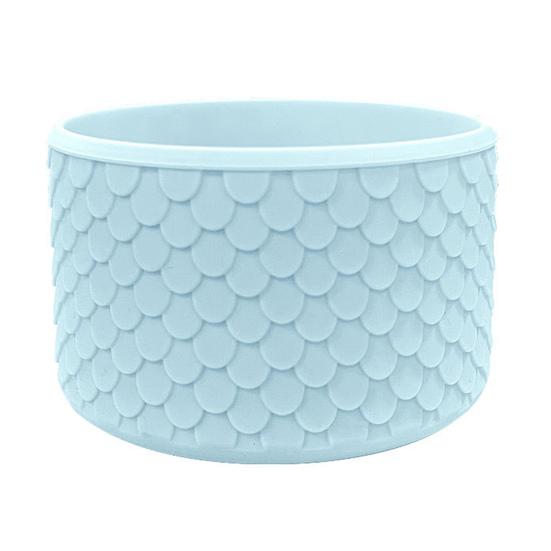 Ice Cup Base Protector Silicone Boot, Fish Scale Pattern Decor, Soft Elastic Water Bottle Tumbler Accessories for Travel Protective Sleeve, Anti-Slip