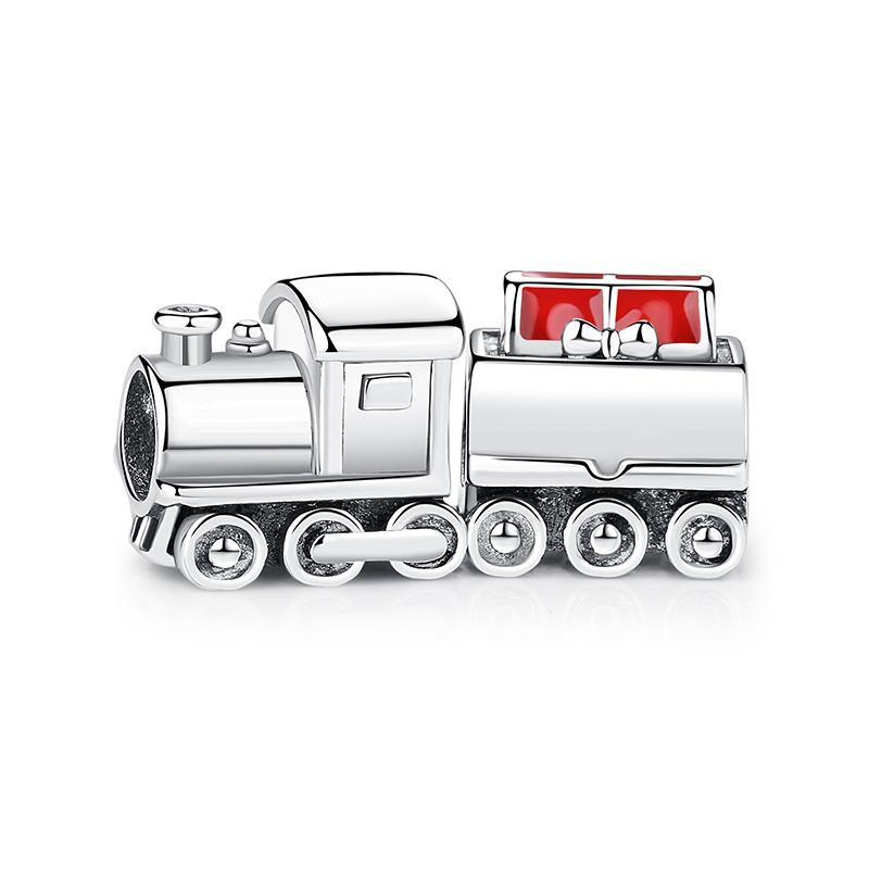 Original 925 Silver Charms Christmas Santa Reindeer Pendant Beads Fit Bracelets Necklaces Women DIY Jewelry Gift