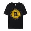 Bitcoin Cryptocurrency TShirt Casual Tops Shirt 2024 Popular Design Tops Tees BTC Coin Trader B For Men T Shirt