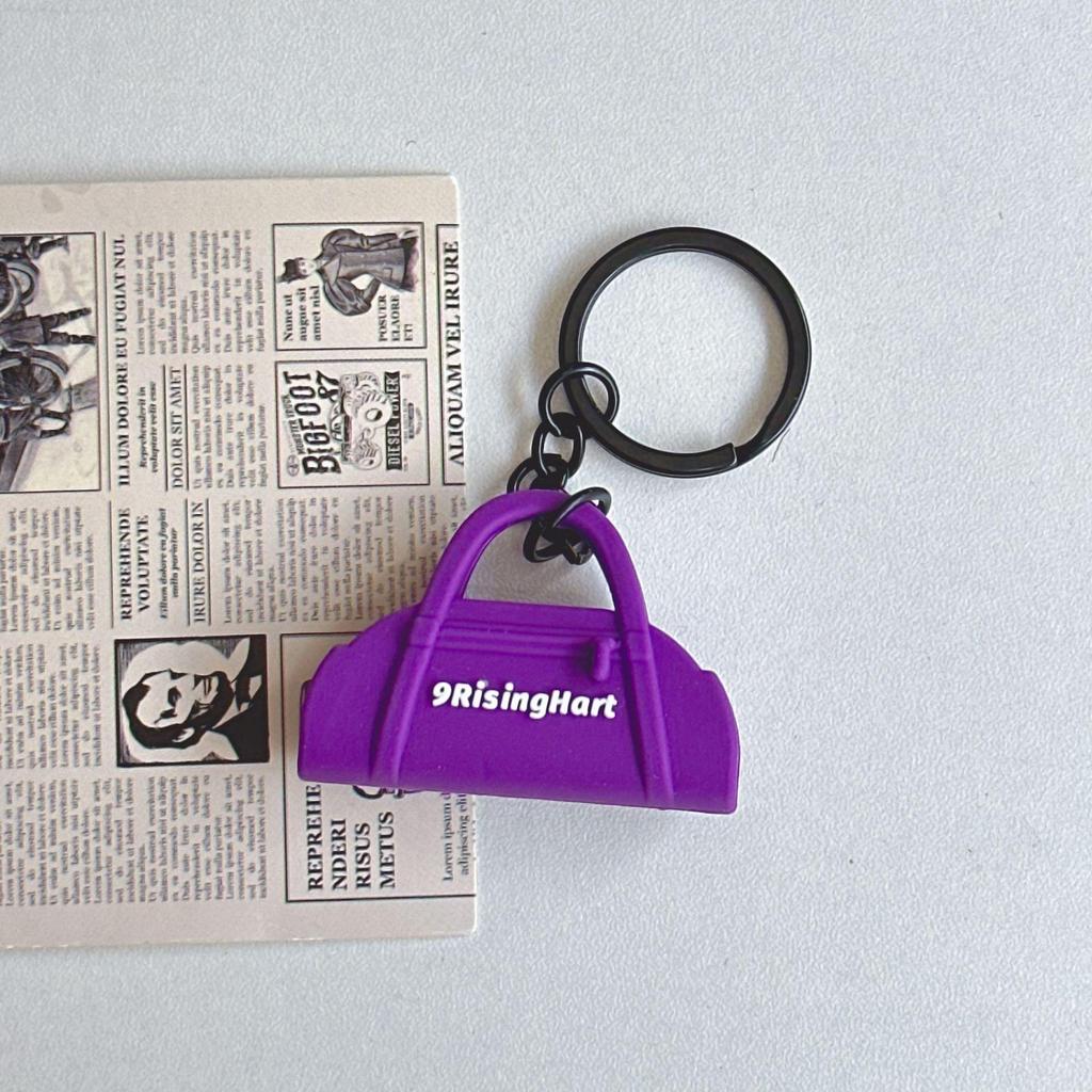 Eco Mini Gummi Pickleball Schläger Schlüsselanhänger - Sportrucksack Anhänger