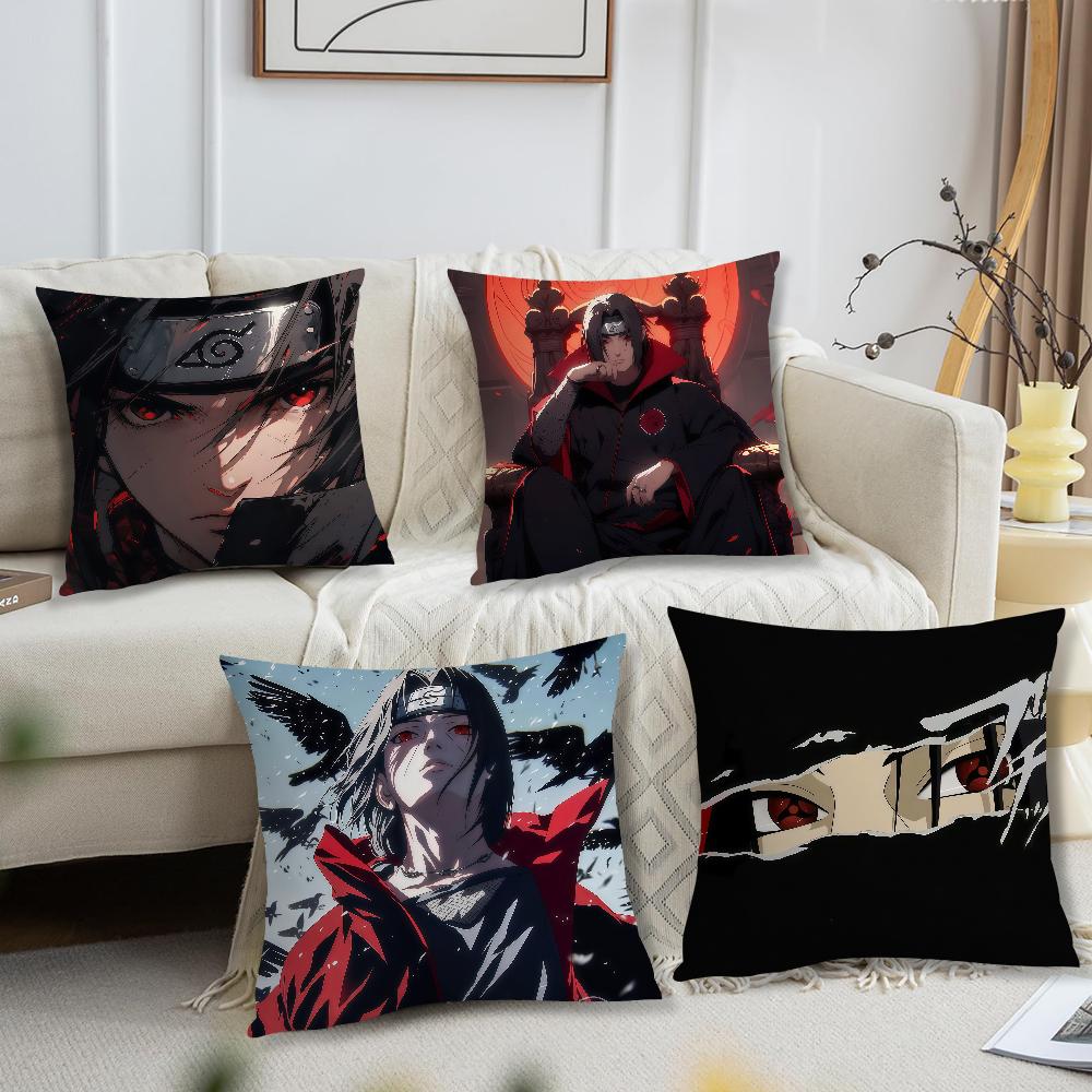 IItachi UUchiha Anime NNaruto Cushion Cover For Pillow Printing Sofa Decoration Home Room Coffee Shop Office NordicSimplicity